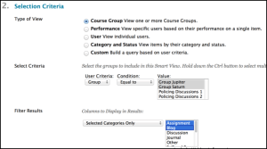Smart View Selection Criteria